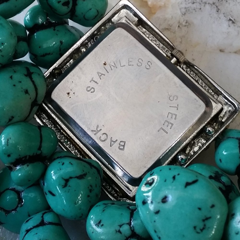 Vintage Watches Turquoise Stretchy Bracelet - Picture 2 of 7